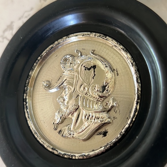 Vintage coasters set of 4 - Roman God plastic - Picture 11 of 16